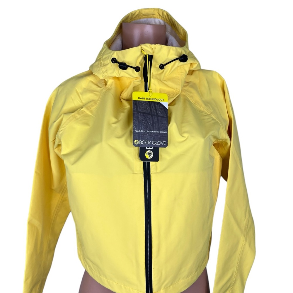 Body Glove Heavyweight Waterproof Windbreaker Cropped Jacket Lightweight